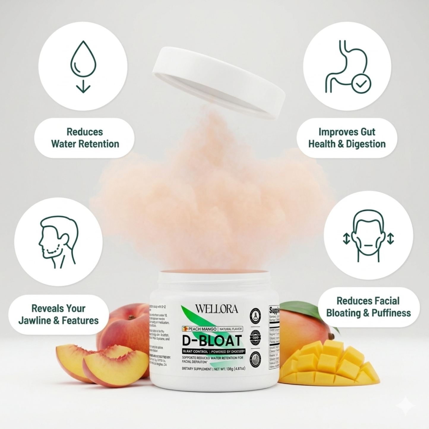 Wellora D-Bloat Powder