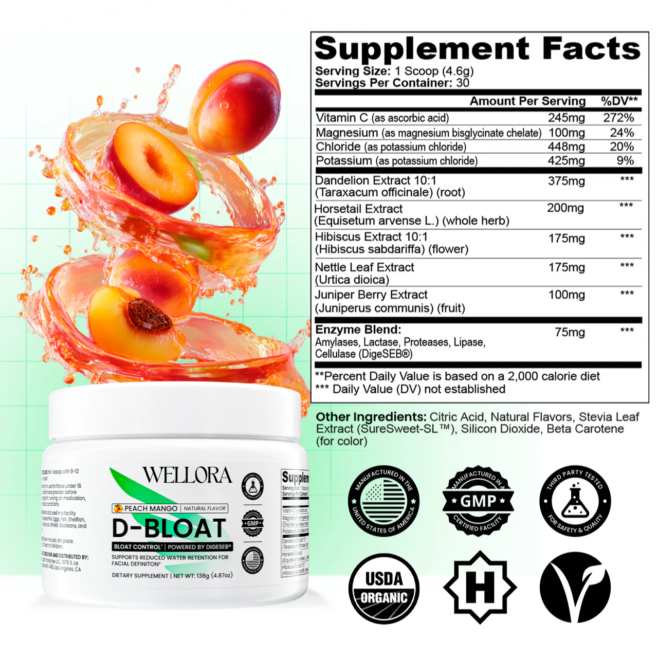 Wellora D-Bloat Powder